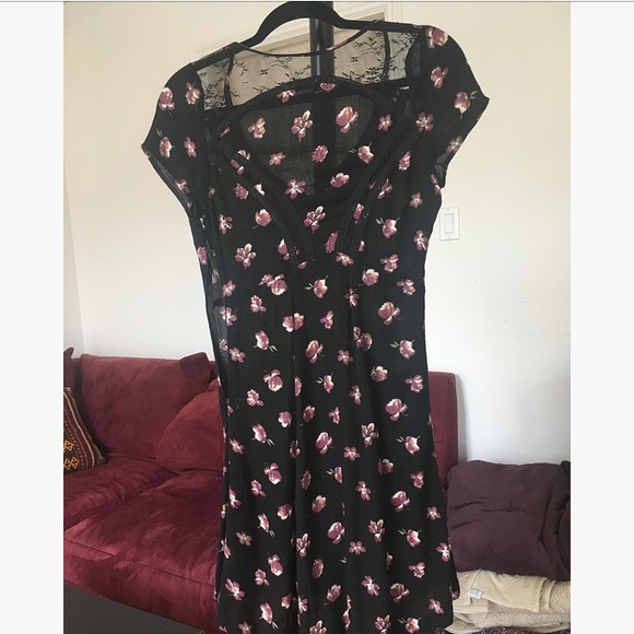 Urban Outfitters Kimichi Blue Floral Dress - Picture 2 of 7